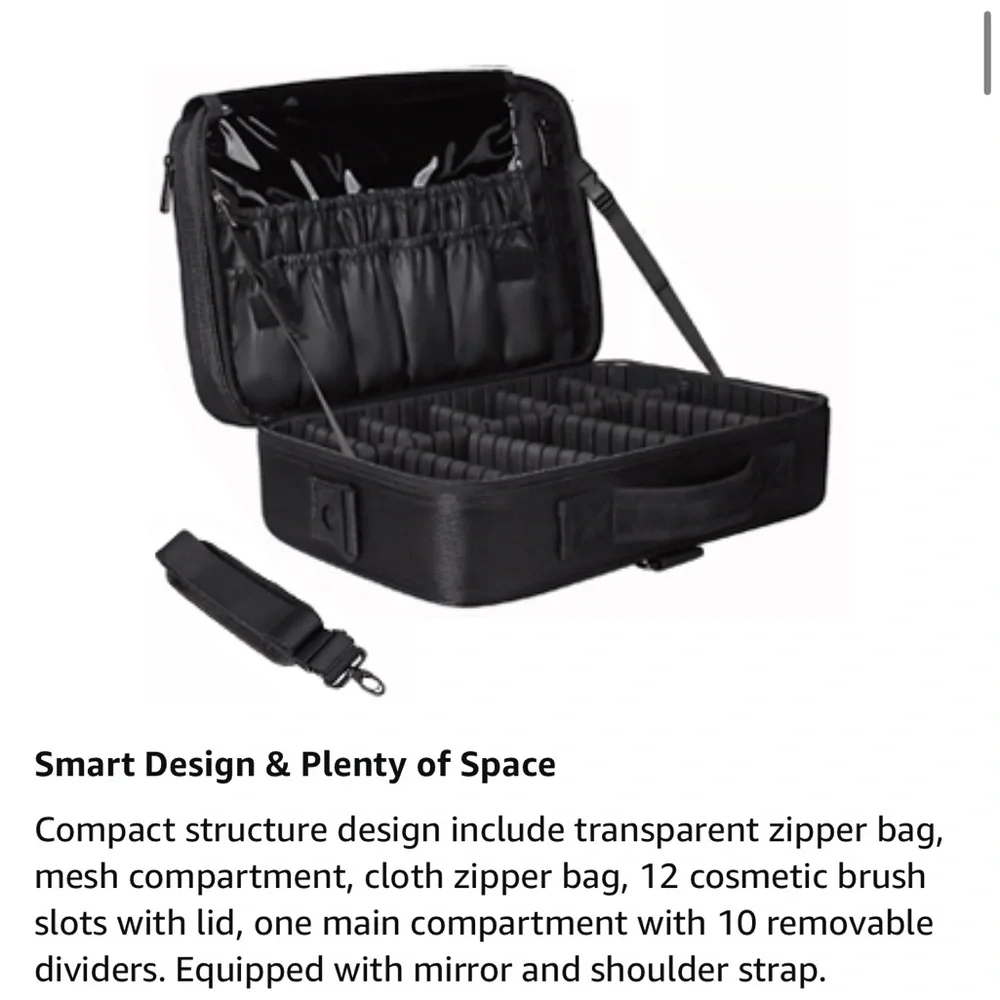 ‼️SOLD‼️Relavel Travel Makeup Train Case 13.8” Large - Picture 8 of 15